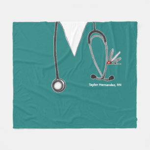Creative Nurse Fleece Blanket