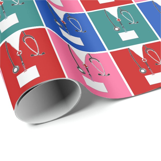 Creative Nurse Gift Wrapping Paper (Roll Corner)