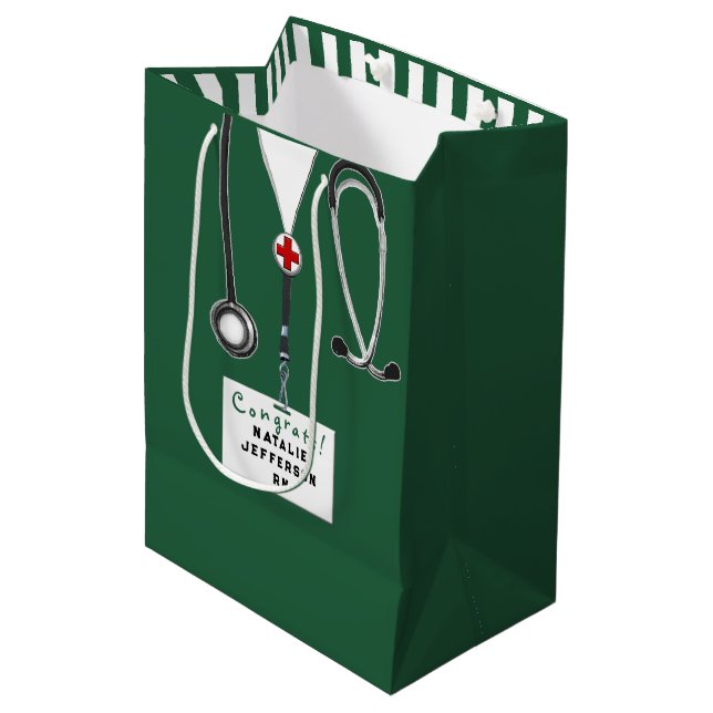 Creative Nurse Graduation Medium Gift Bag (Front Angled)