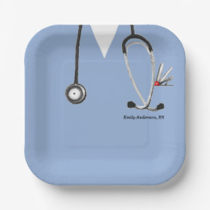 Creative Nurse Graduation Paper Plate