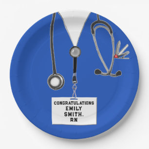 Creative Nurse Graduation Party Paper Plate