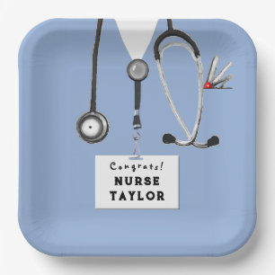 Creative Nurse Graduation Party Paper Plates