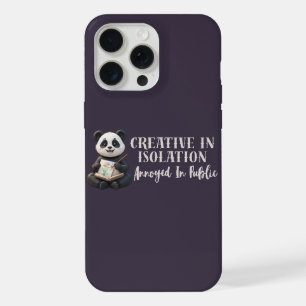 "Creative Panda iPhone 16 Case – Introvert Artist"