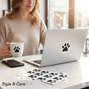 Creative Pet Paw Round Stickers Designed for Daily