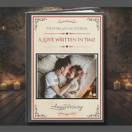 Creative Photo Storybook for Husband Anniversary Card