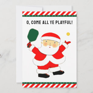 Creative Pickleball Christmas Holiday Card