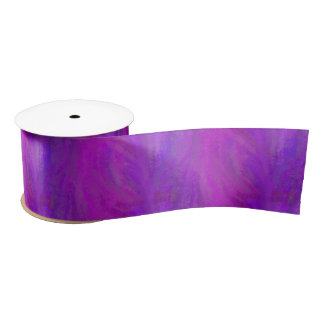 creative pink purple color painting design satin ribbon