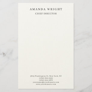 Creative Plain Simple White Attractive Stylish Stationery
