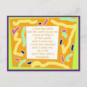 Creative Postcard 8 - Life Flow Word Art