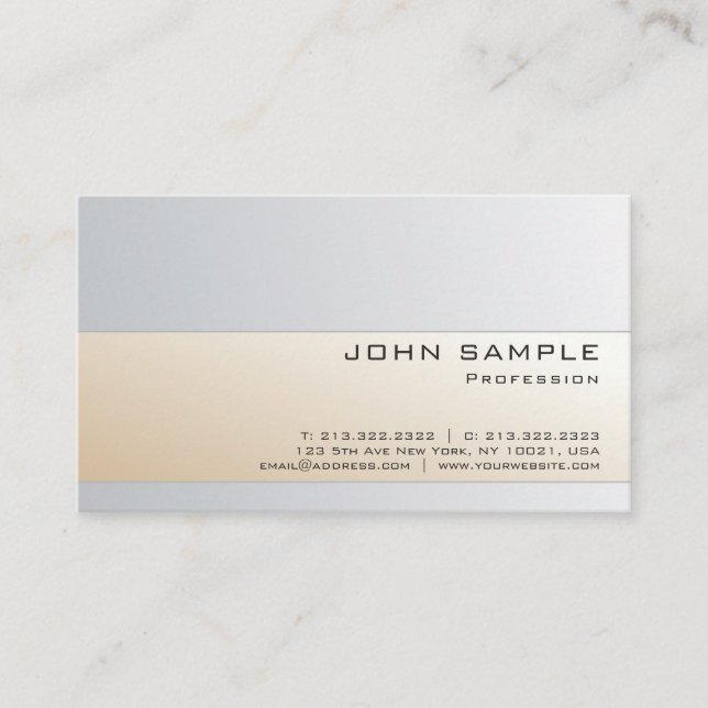 Creative Professional Modern Graceful Colours Business Card (Front)