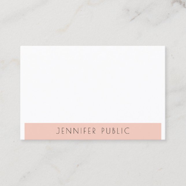 Creative Professional Modern Simple Design Trendy Business Card (Front)