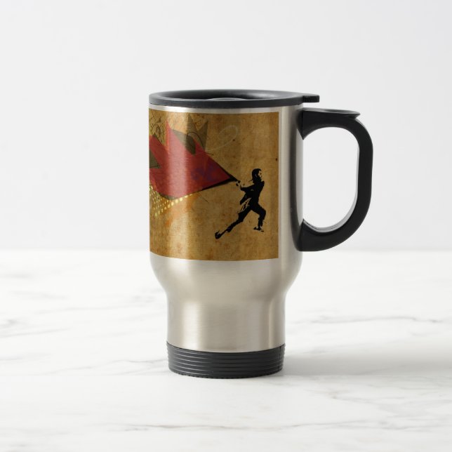 "Creative Rage" Street Art Design Travel Mug (Right)