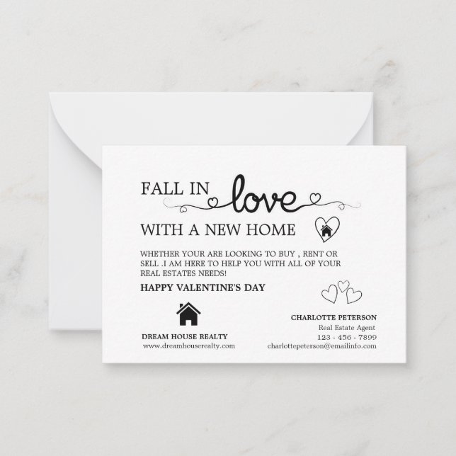 Creative Realtor Promotional Valentine's Day Card (Front)