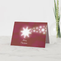 Creative Red Composed Snow Flakes Comet Graphic
