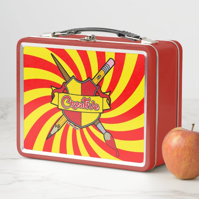 Creative (Red) Metal Lunch Box (In Situ)