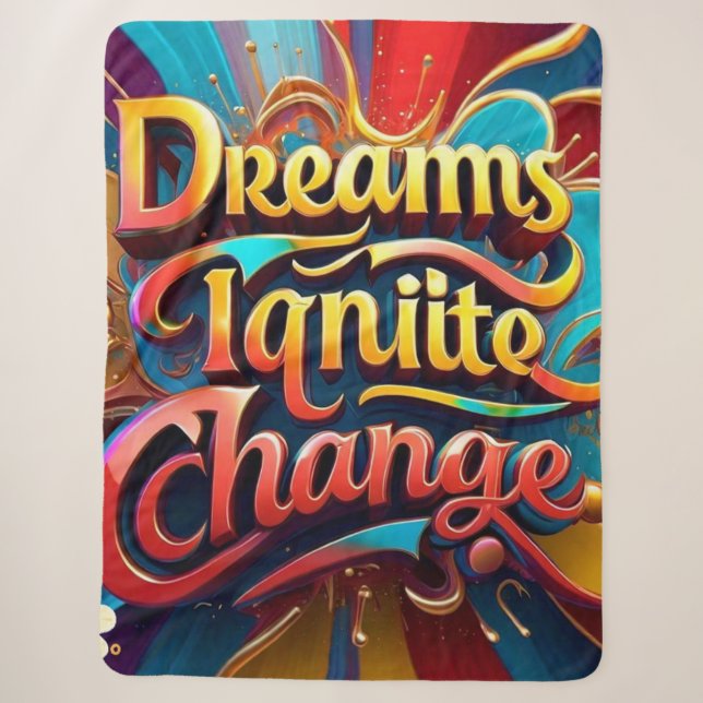 "Creative Revolution" Sherpa Blanket (Front)