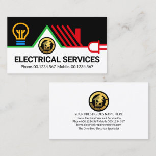 Creative Rooftop Electrical Circuit Business Card