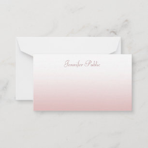 Creative Rose Gold Calligraphy Script Template