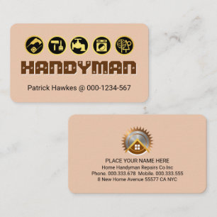 Creative Screwed HANDYMAN Tools  Business Card