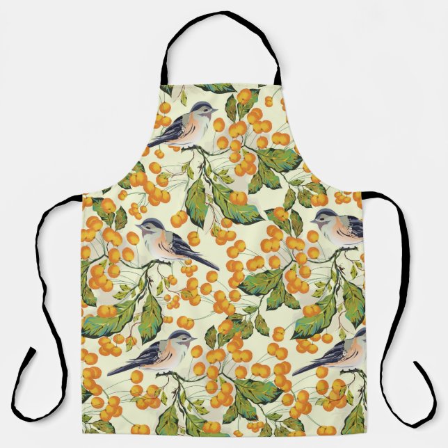 Creative seamless pattern background decorated wit apron (Front)