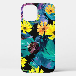 Creative seamless watercolor pattern of plants, He iPhone 12 Case