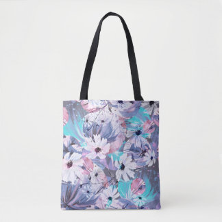 Creative seamless watercolor pattern of plants, He Tote Bag