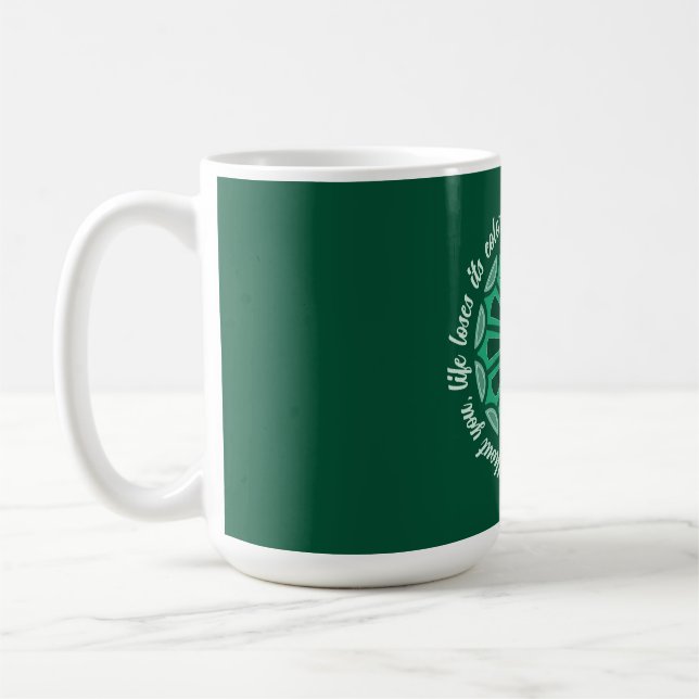 Creative simple colour flower gift mum dad sister  coffee mug (Left)