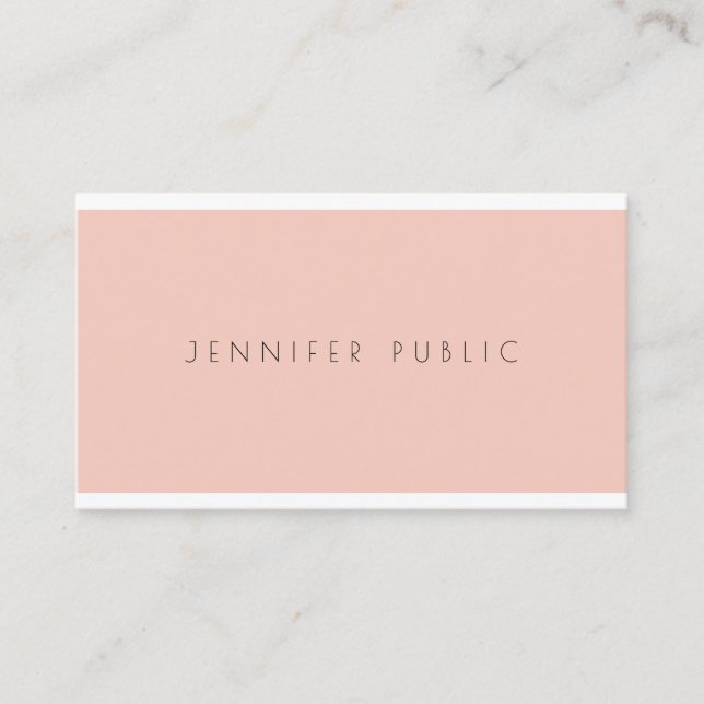 Creative Simple Design Professional Modern Luxury Business Card (Front)