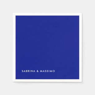 Creative Simple Plain Phthalo Blue Trendy Napkin
