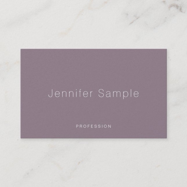 Creative Sleek Design Modern Luxury Professional Business Card (Front)