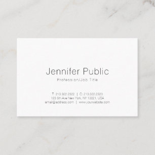 Creative Sleek Design Modern Plain Professional Business Card