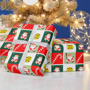 Creative Softball Holiday Gift Wrapping Paper