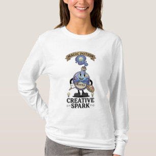 Creative Spark Magic Potion Retro Artist Mascot T-Shirt