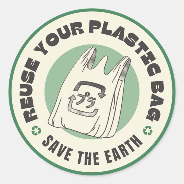 "Creative Stickers: Personalise Your World" Classic Round Sticker (Front)