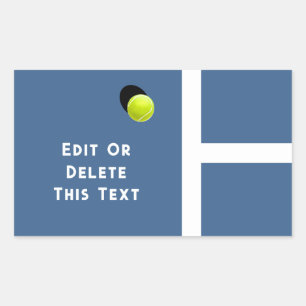 Creative Tennis Rectangular Sticker
