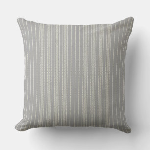 Creative Ticking Stripe –  Wash Grey Cushion