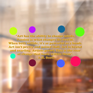 Creative Transformation  Window Cling