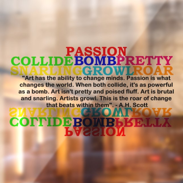 Creative Transformation  Window Cling (Sheet 2)