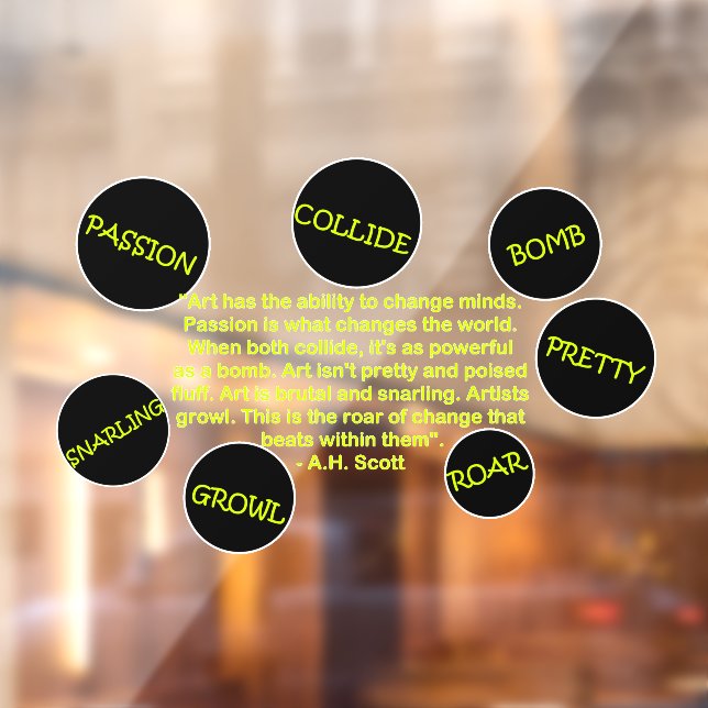 Creative Transformation  Window Cling (Sheet 2)