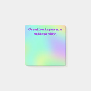Creative Types Rainbow Post-It Notes