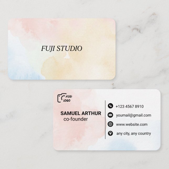 Creative Typography Business Card  (Front/Back)