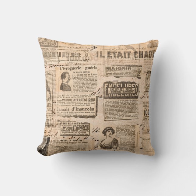 Creative vintage style background. Paper texture.  Cushion (Front)