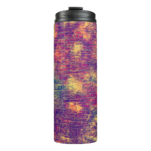Creative vintage surface texture, close up grunge thermal tumbler