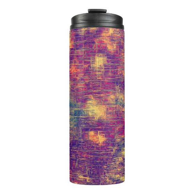 creative vintage surface texture, close up thermal tumbler (Front)