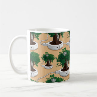 Creative wallpaper coffee mug