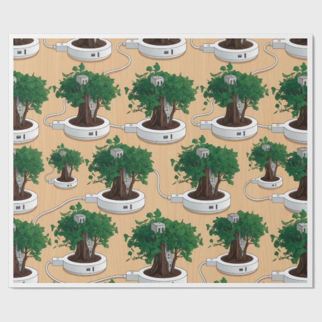 Creative wallpaper wrapping paper (Flat)