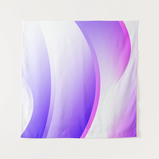 Creative Waves. Futuristic Technology Style Backgr Tapestry (Front)