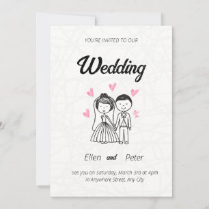 Creative wedding Invitation
