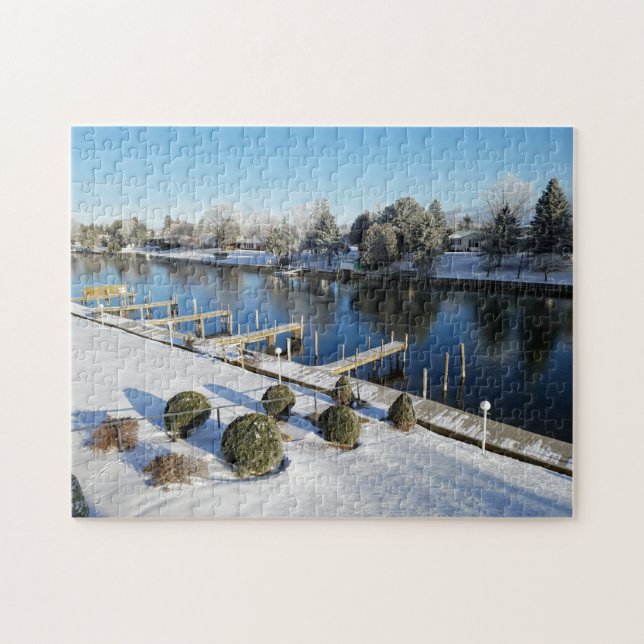 Creative winter water photo jigsaw puzzle (Horizontal)