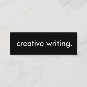 creative writing. mini business card